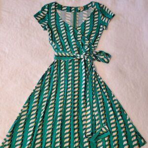 Issa London: 100% Silk, Midi Dress, Geo-Print